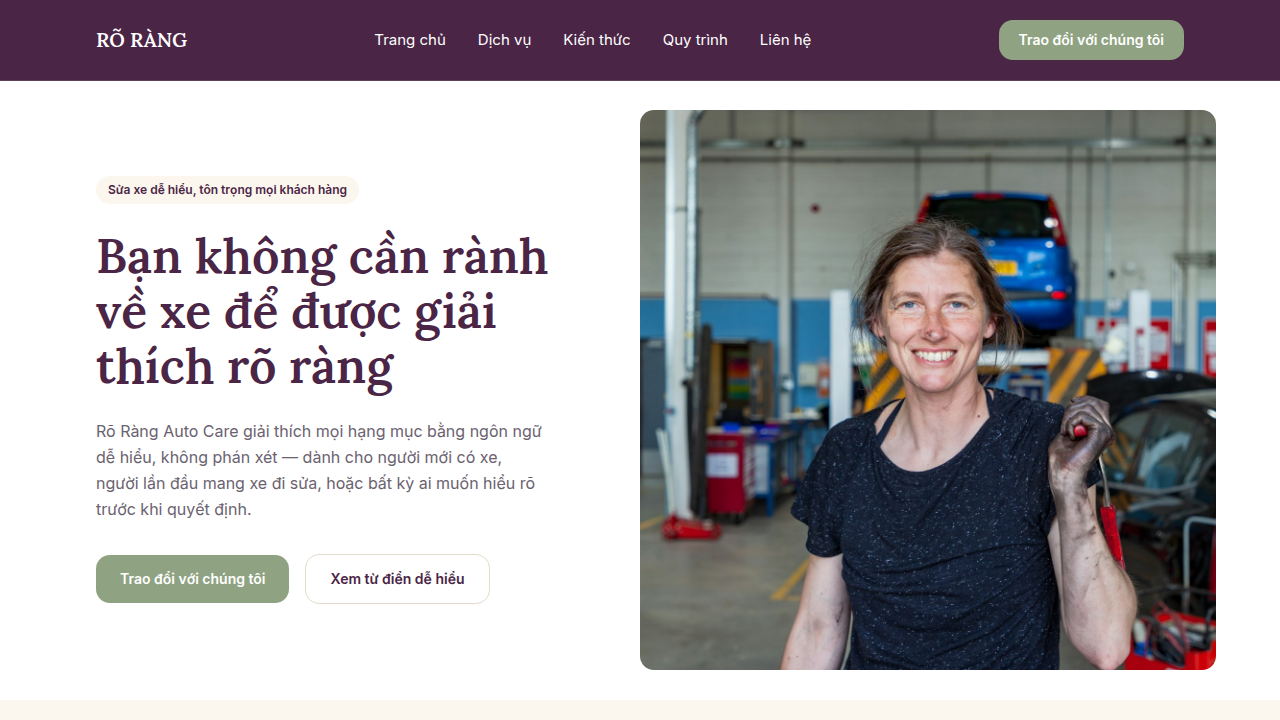 Rõ Ràng Auto Care