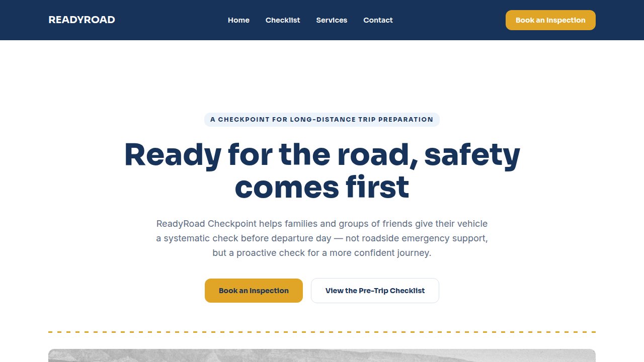 ReadyRoad Checkpoint