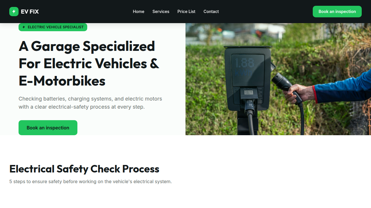 EV FIX SPECIALIST GARAGE