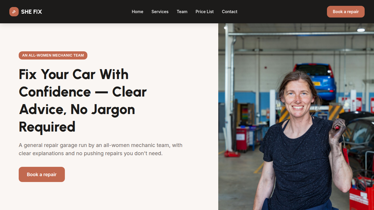 SHE FIX AUTO GARAGE