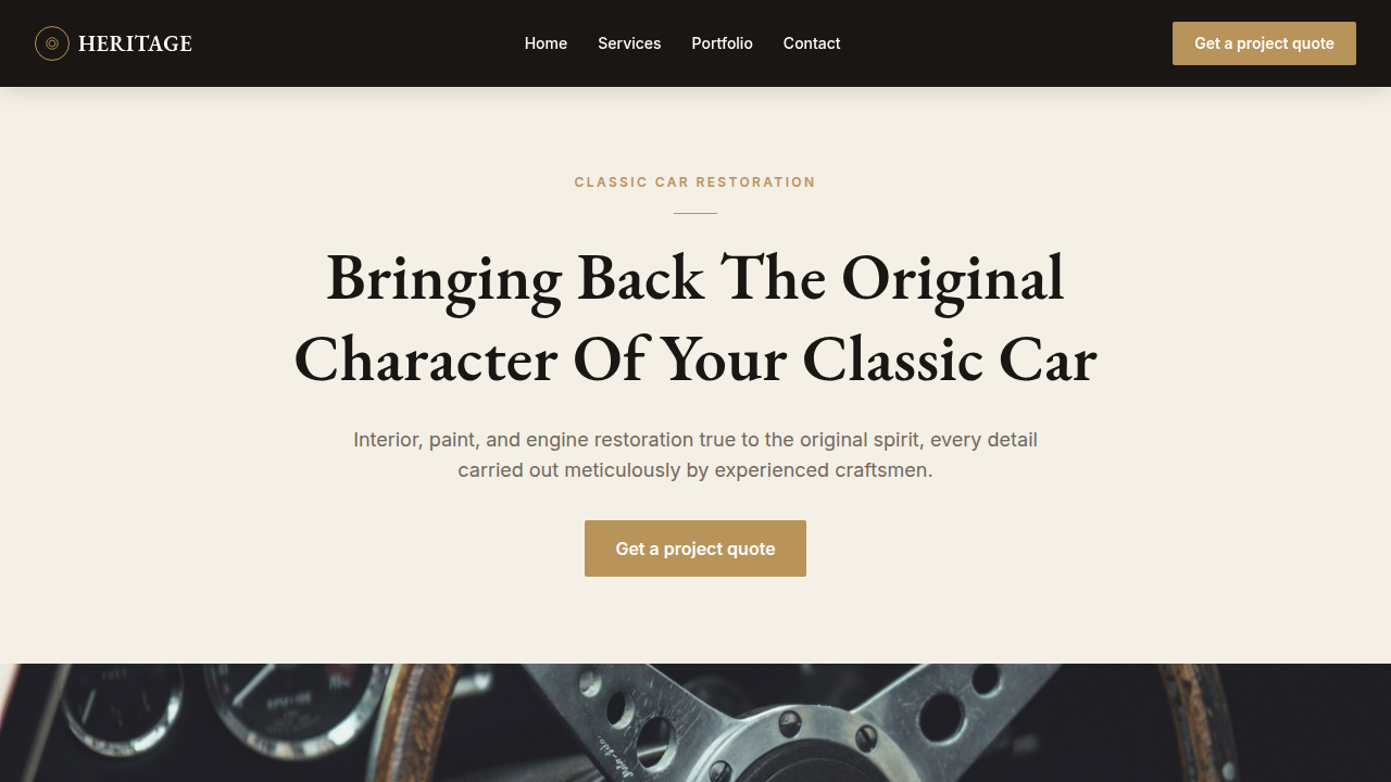 HERITAGE CLASSIC CAR RESTORATION