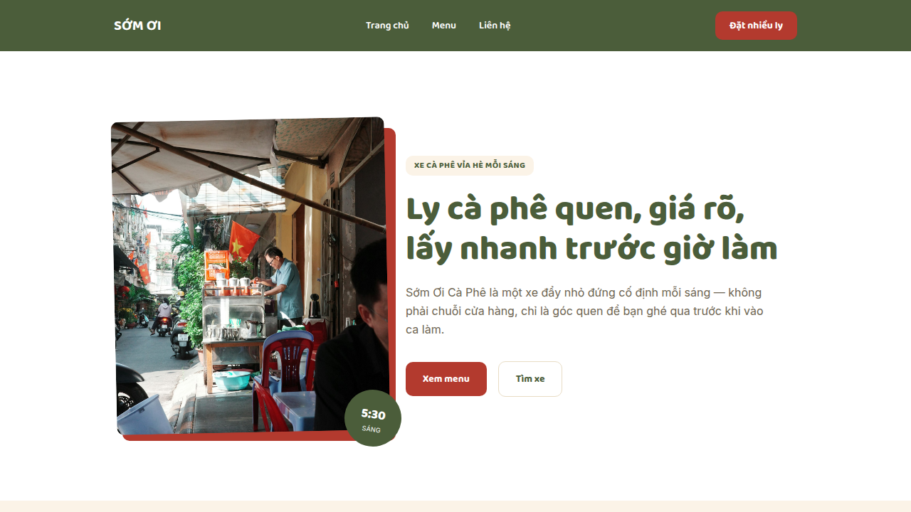 Sớm Ơi Cà Phê