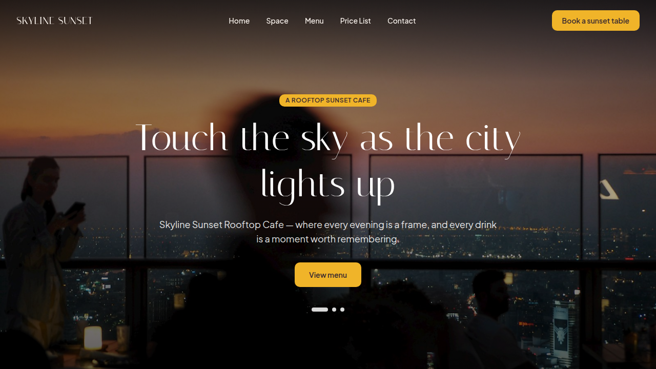 SKYLINE SUNSET ROOFTOP CAFE