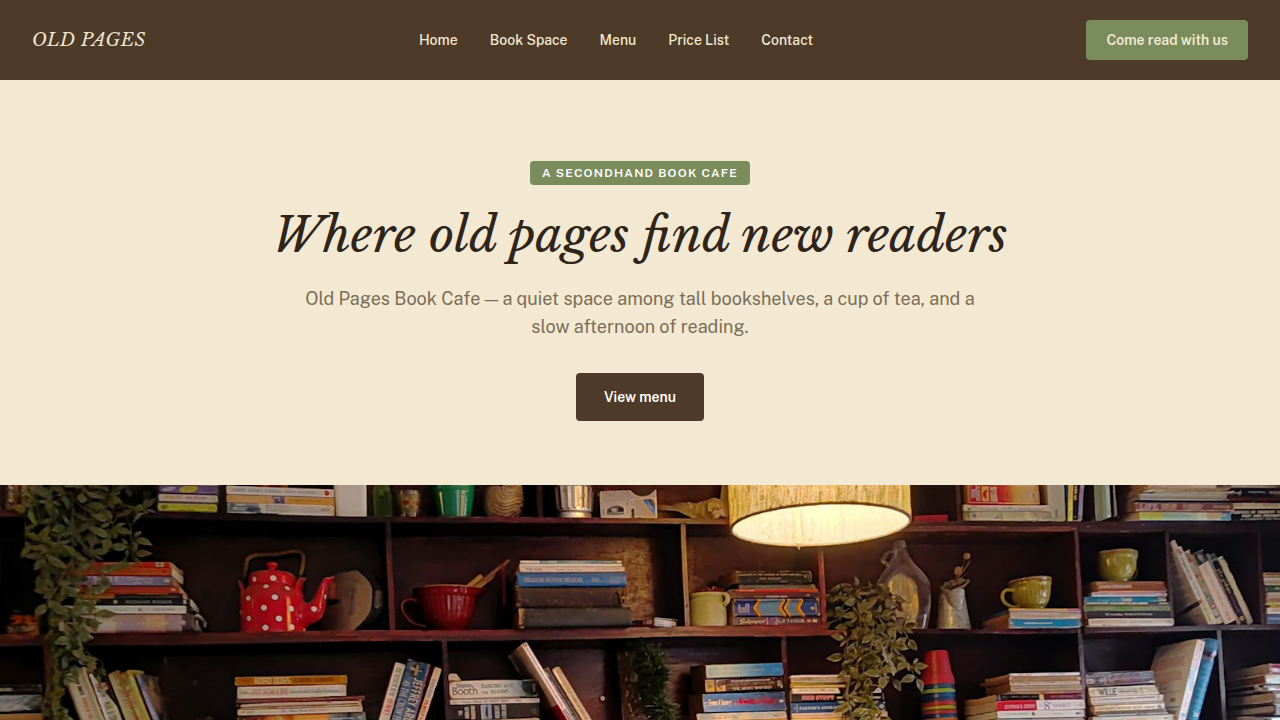 OLD PAGES BOOK CAFE