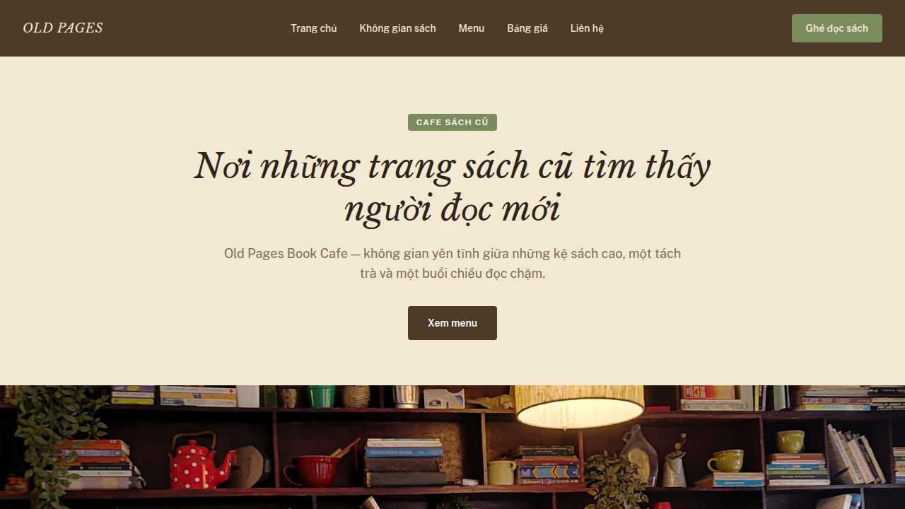 OLD PAGES BOOK CAFE