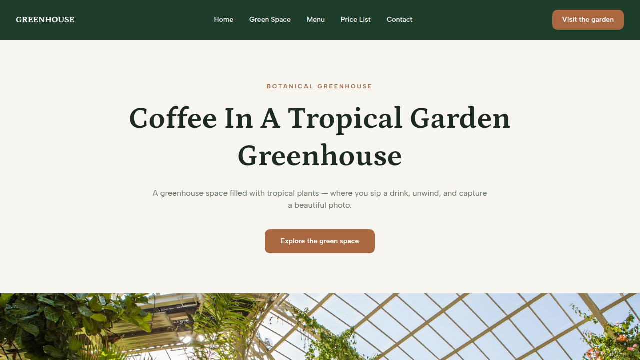 GREENHOUSE BOTANICAL CAFE