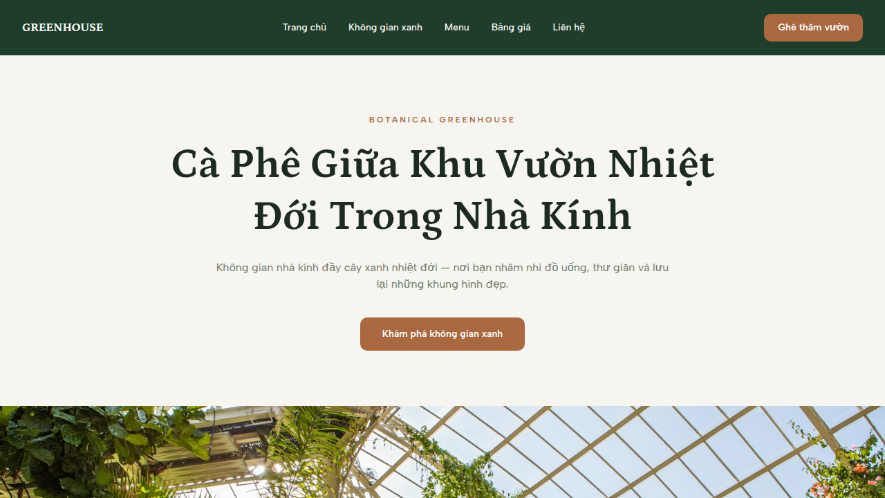 GREENHOUSE BOTANICAL CAFE
