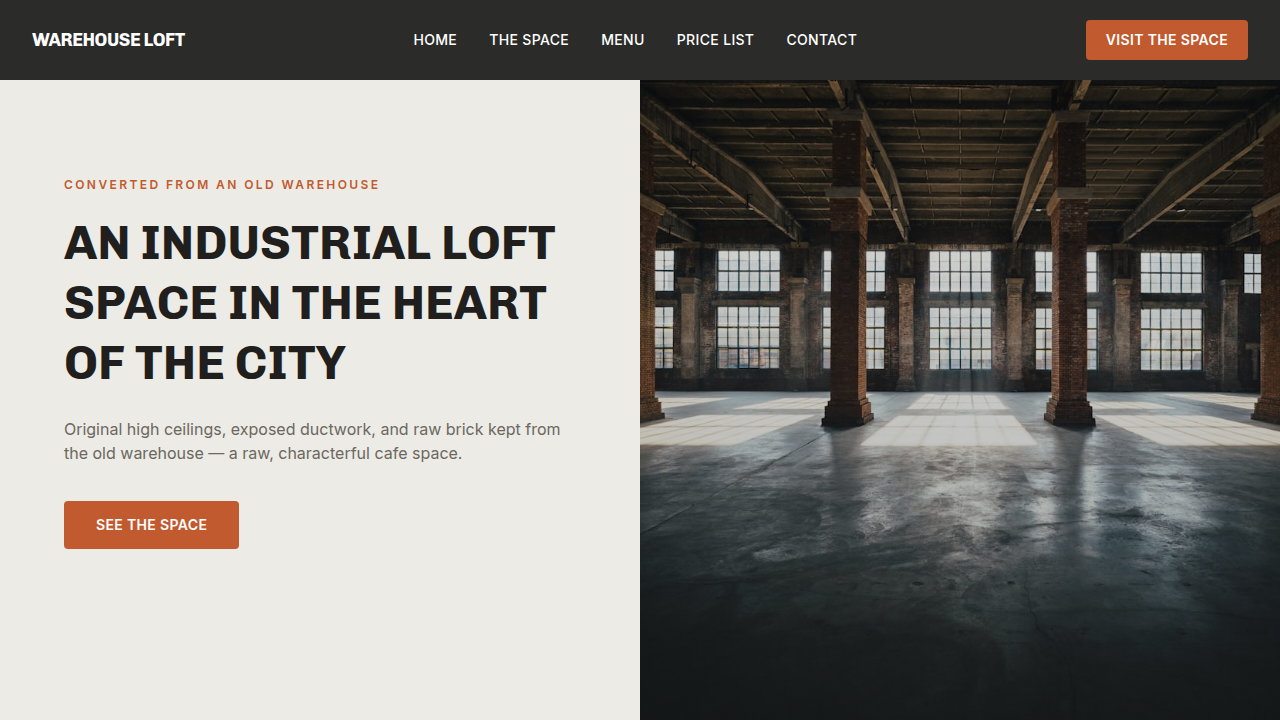 WAREHOUSE LOFT CAFE
