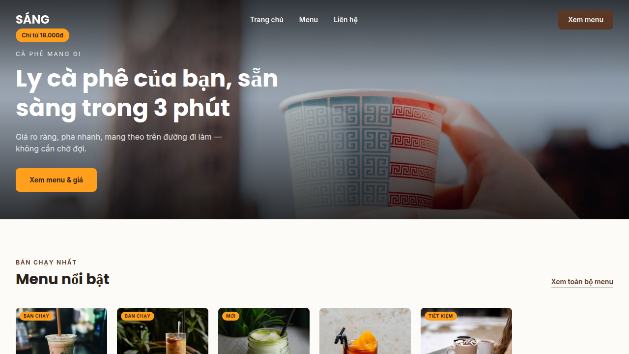 SÁNG Coffee To Go