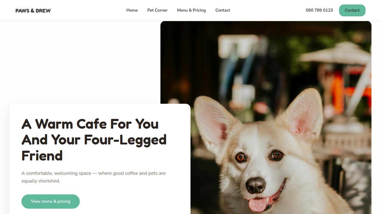 PAWS & BREW PET CAFE