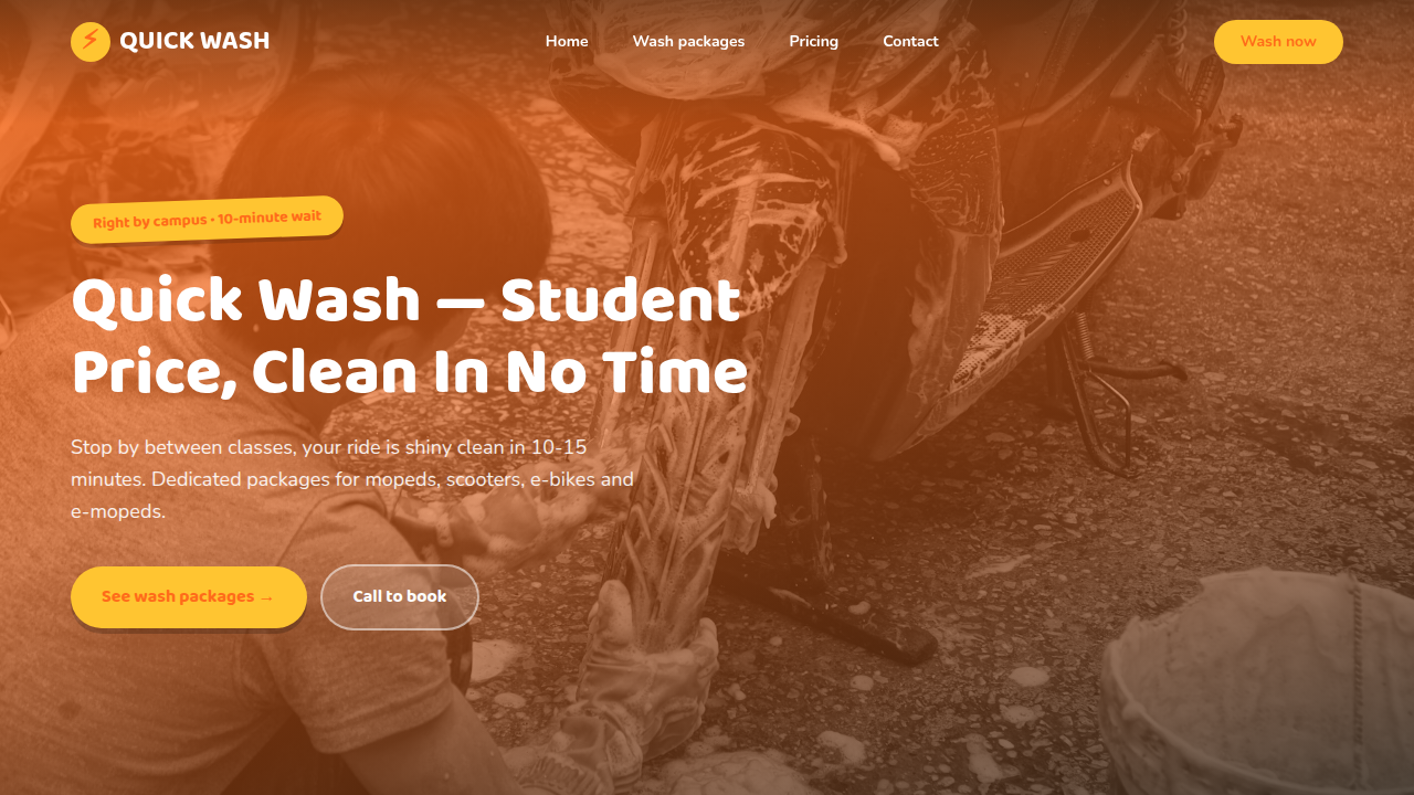 QUICK WASH STUDENT