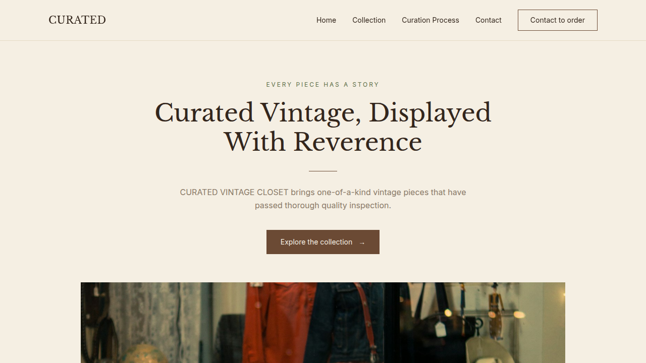 CURATED VINTAGE CLOSET