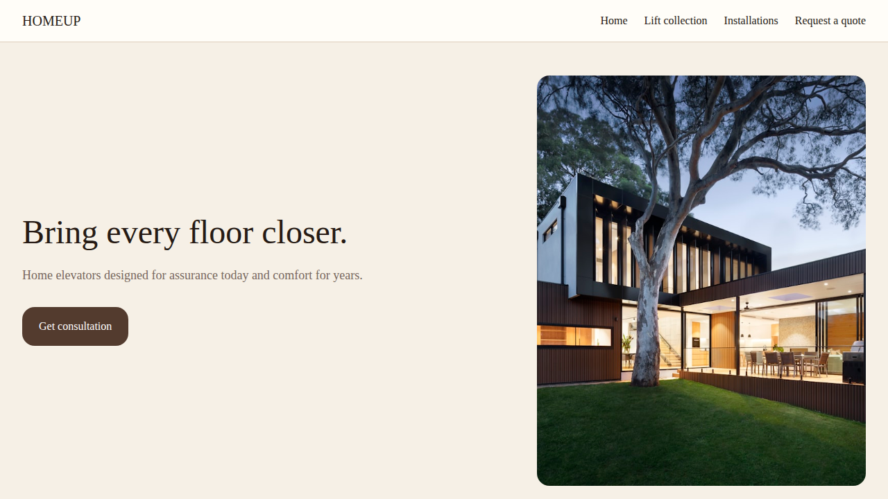 HomeUp Elevator