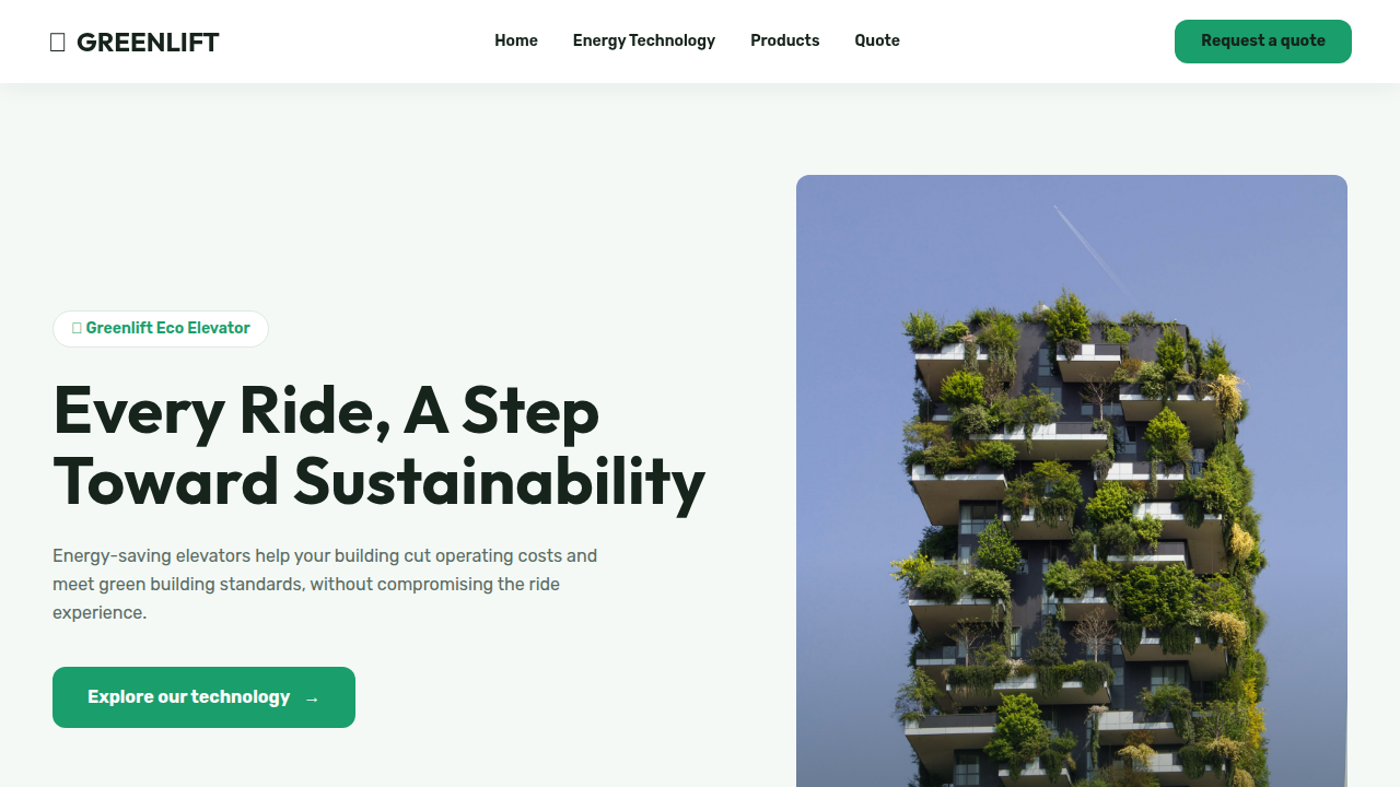 GREENLIFT ECO ELEVATOR