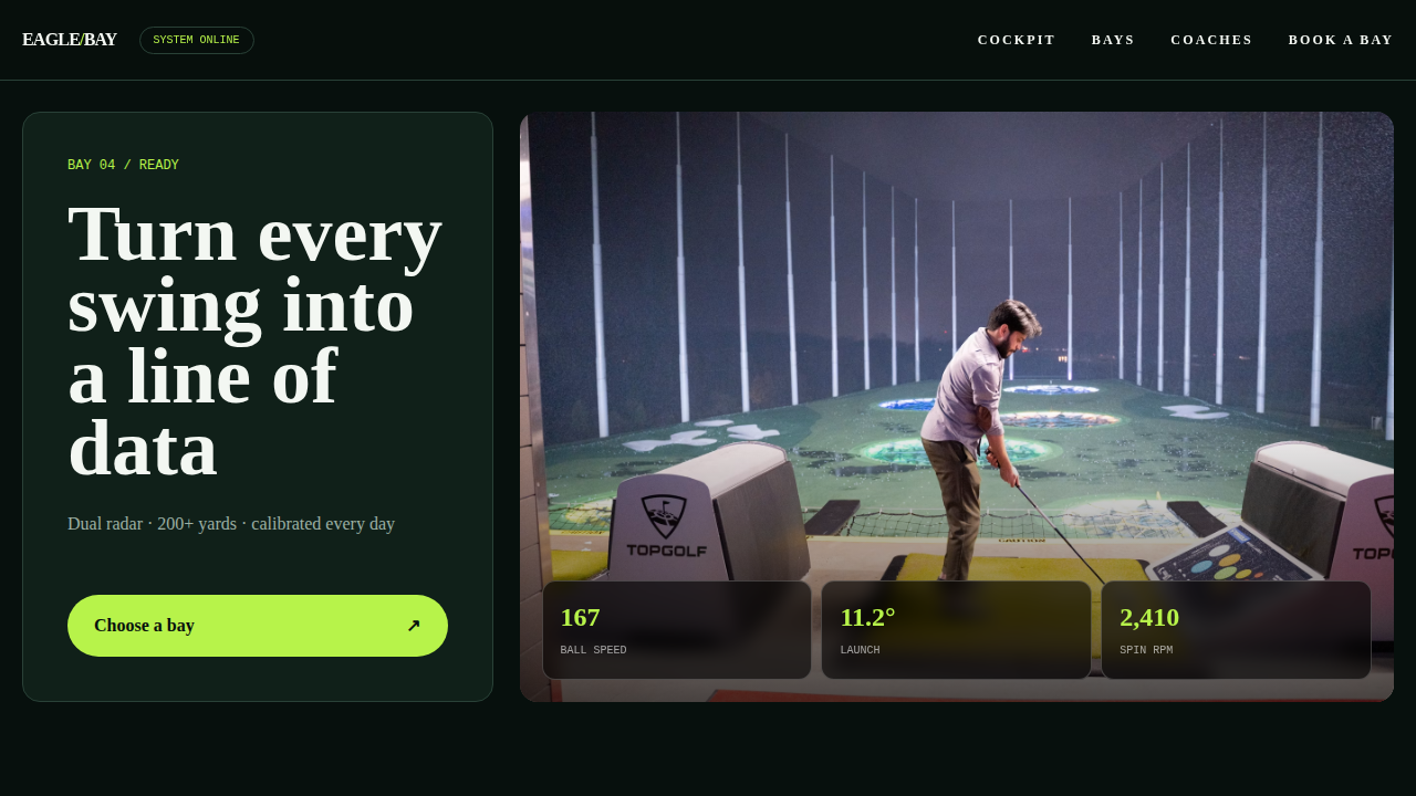 EAGLE BAY GOLF SIMULATOR