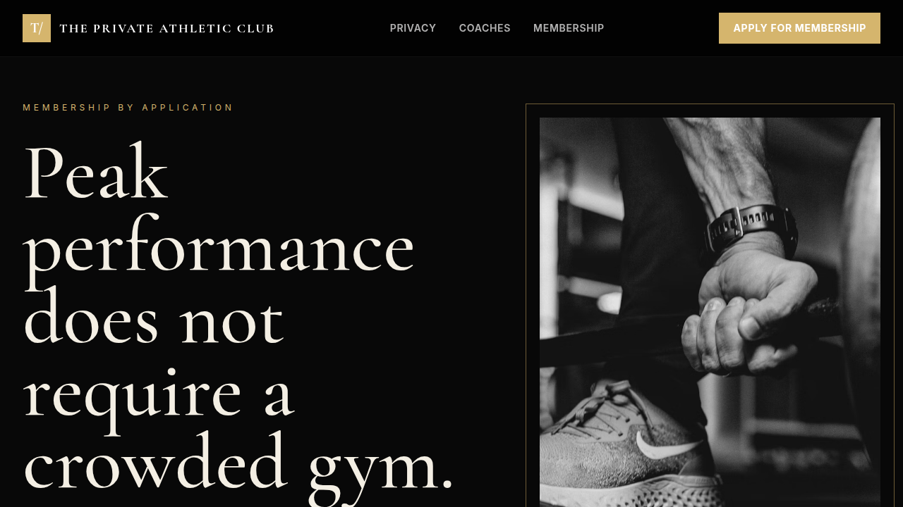 THE PRIVATE ATHLETIC CLUB