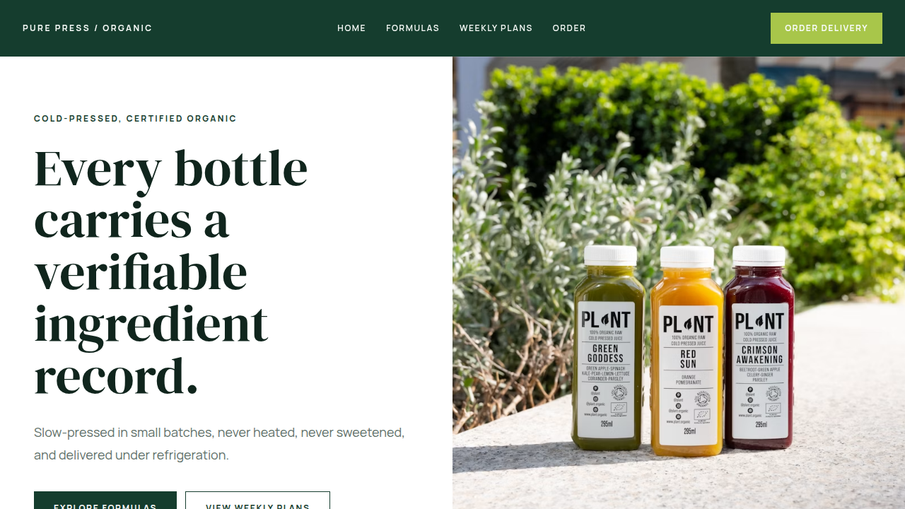 PURE PRESS ORGANIC