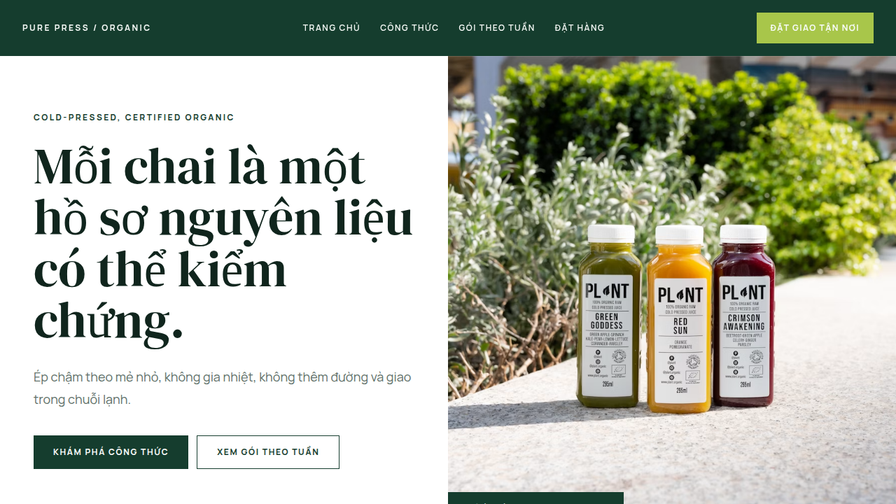PURE PRESS ORGANIC