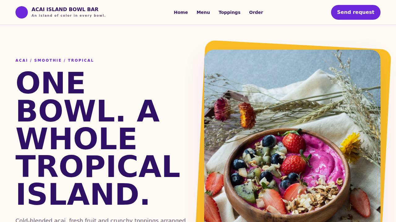 Acai Island Bowl Bar