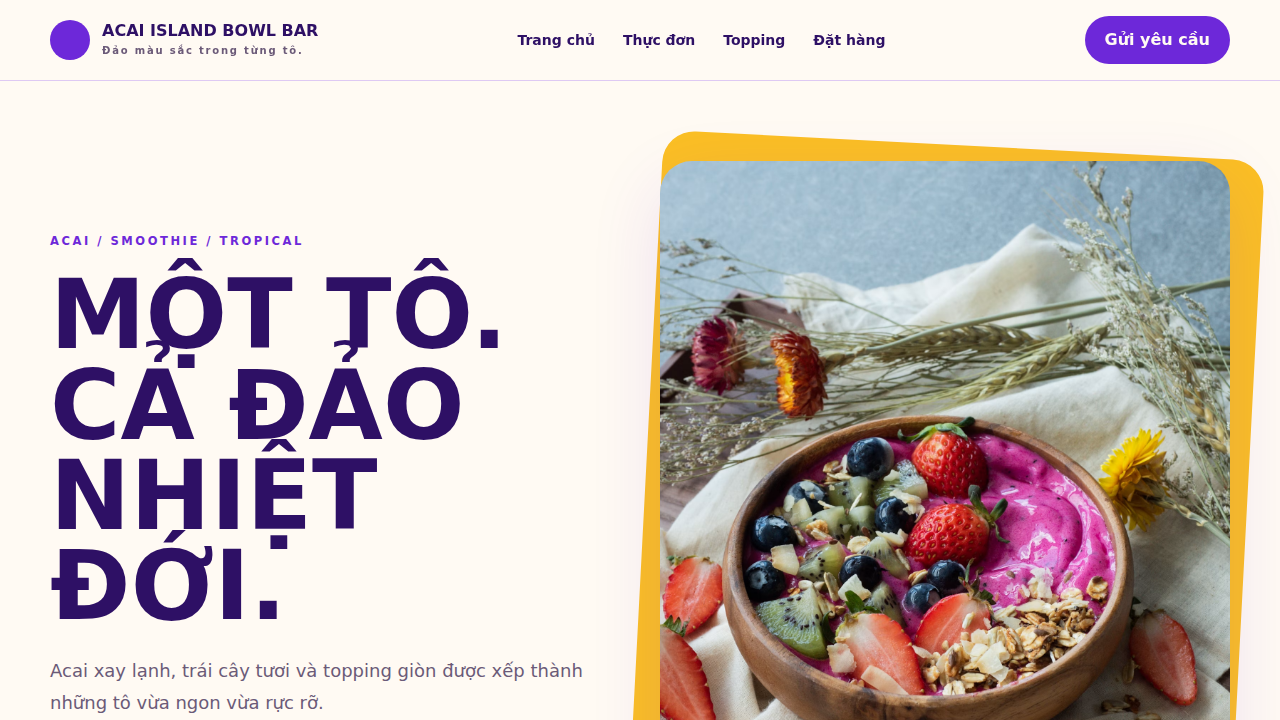 Acai Island Bowl Bar
