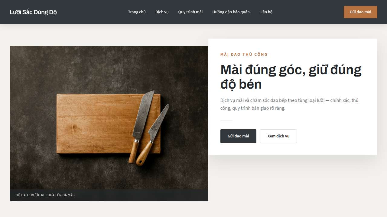 Lưỡi Sắc Đúng Độ