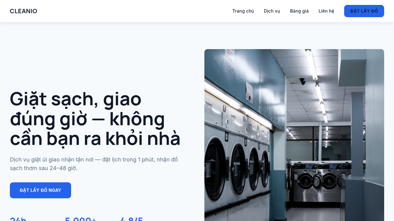 Cleanio Laundry