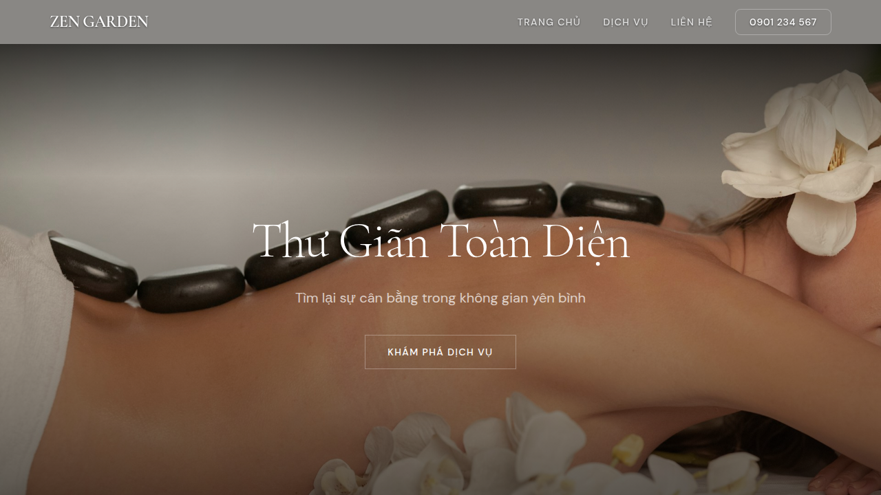 Thuê website trọn gói massage