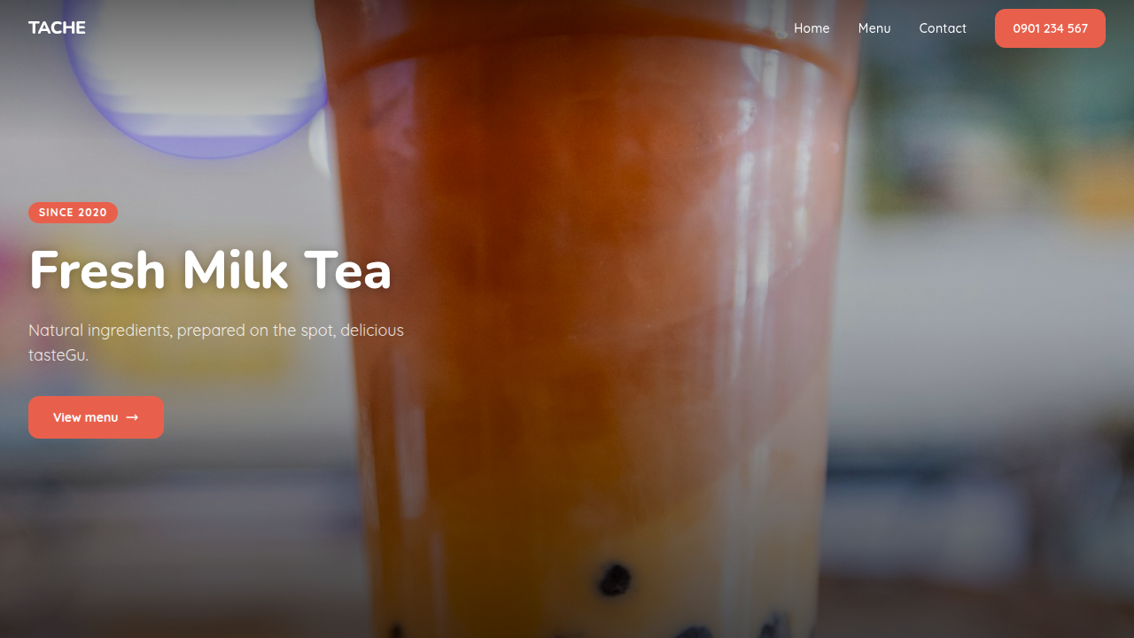 All-in-One Website Rental milk-tea