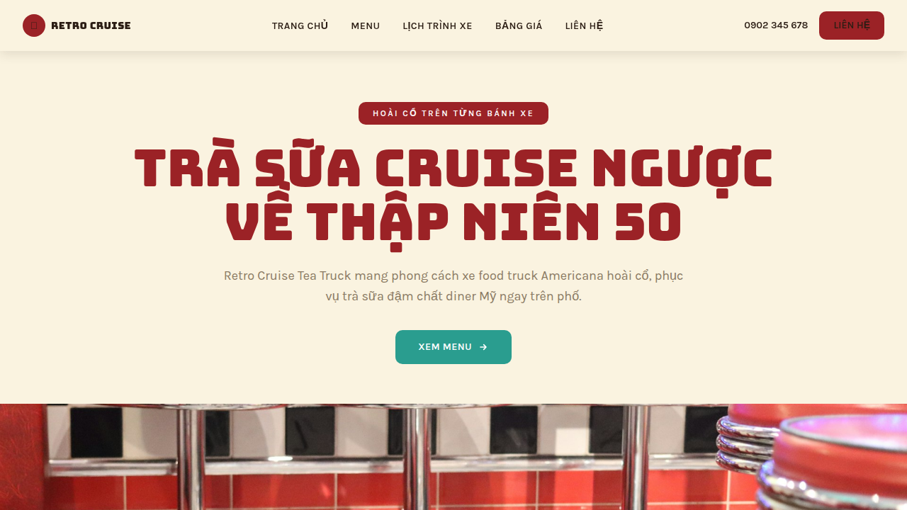RETRO CRUISE TEA TRUCK