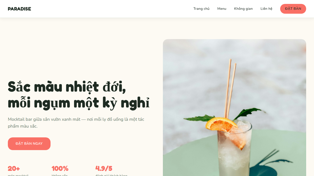 Paradise Mocktail Garden