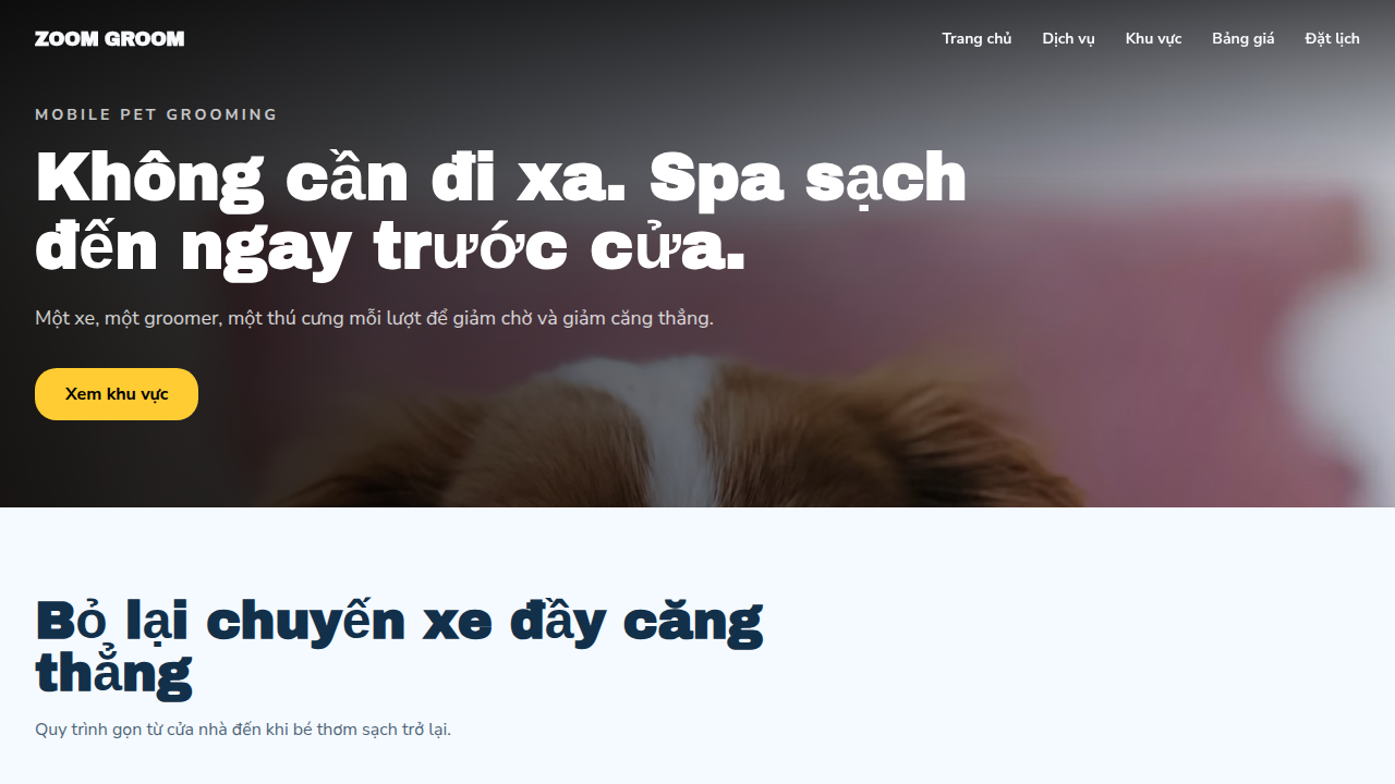 Thuê website trọn gói pet-spa