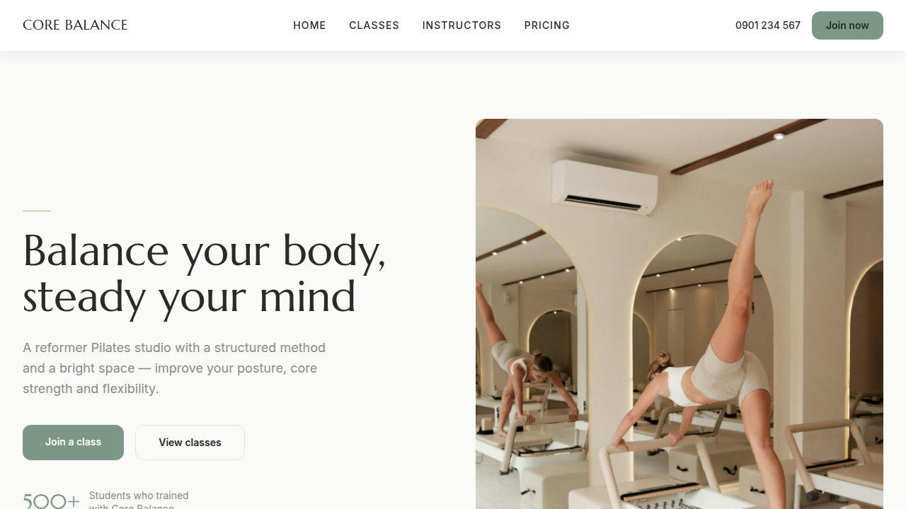 Core Balance Pilates Studio