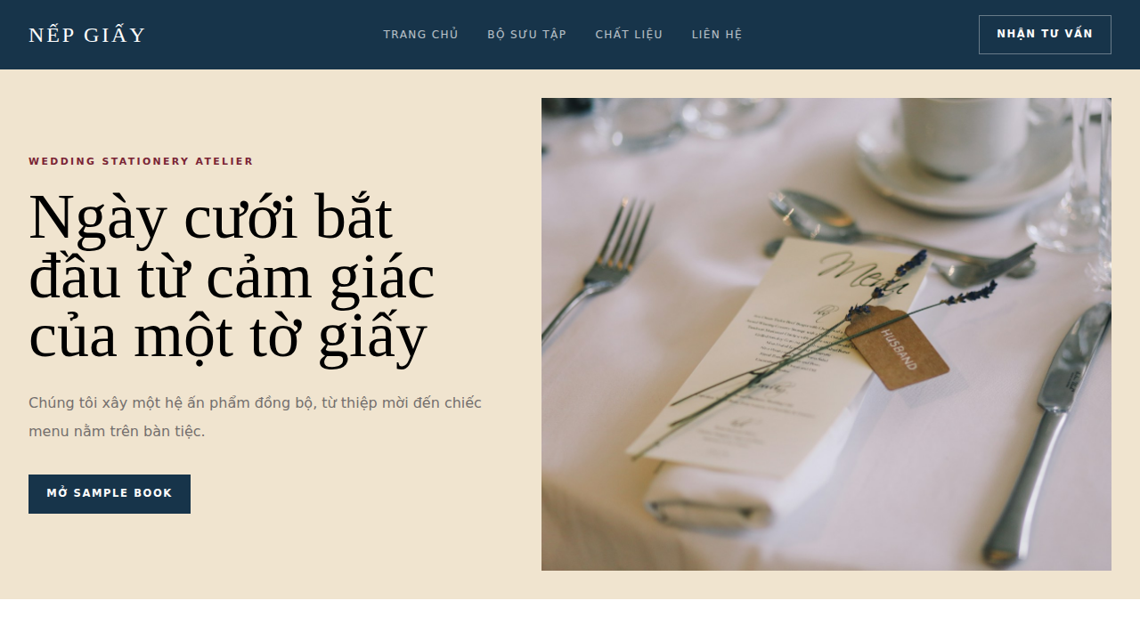 Nếp Giấy Wedding