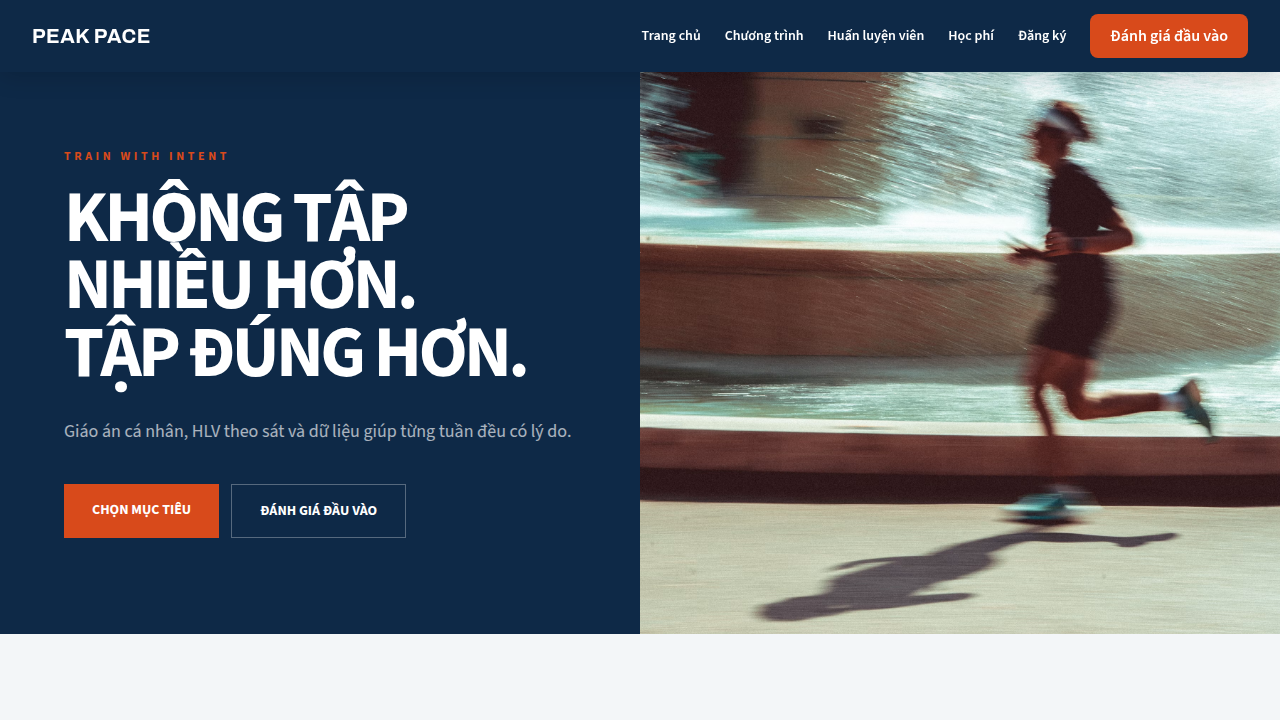 PEAK PACE MARATHON ACADEMY