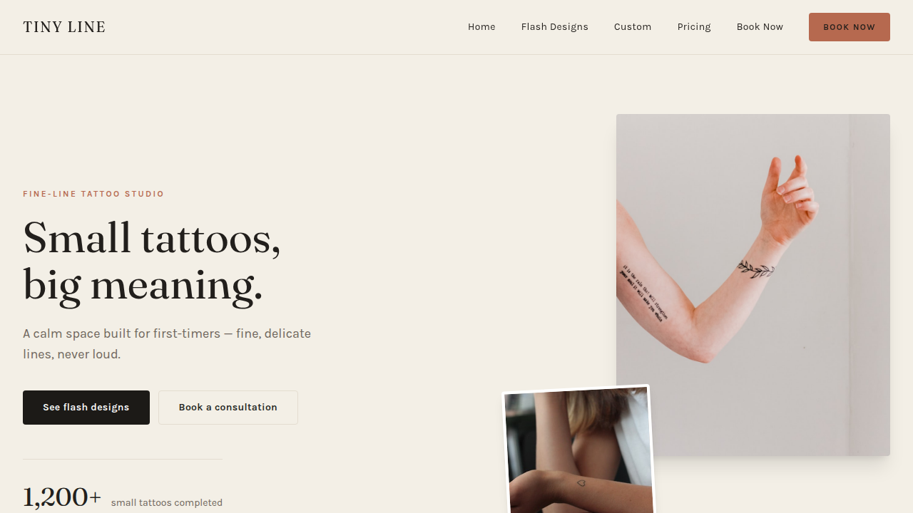 Tiny Line Tattoo Studio